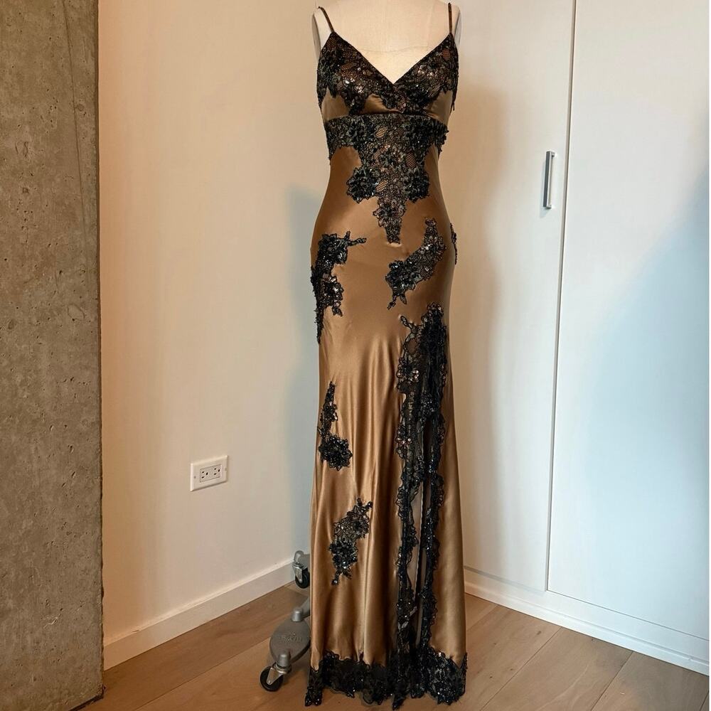 Rare Vintage Sue Wong Nocturne Silk Gown SZ 2